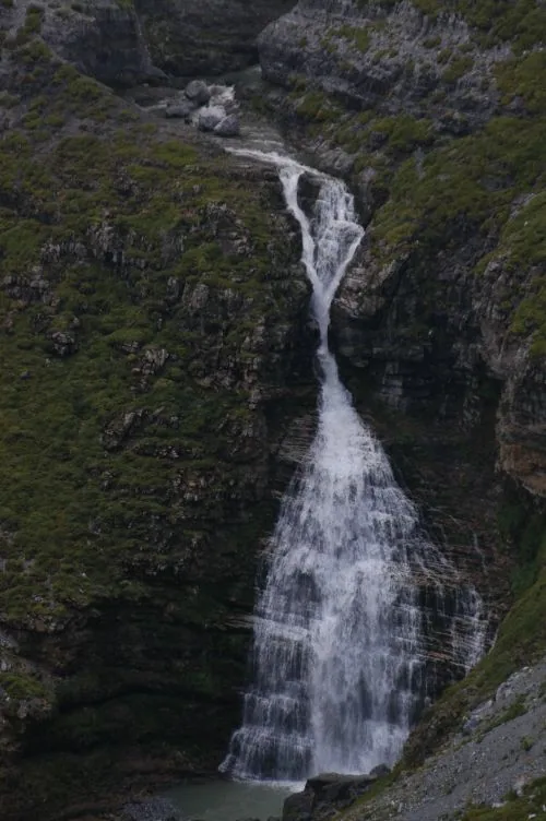 Detalle de la cascada Cola de Caballo en el Valle de Ordesa